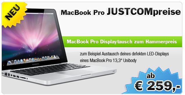 Justcom+Displaytausch+MacBook